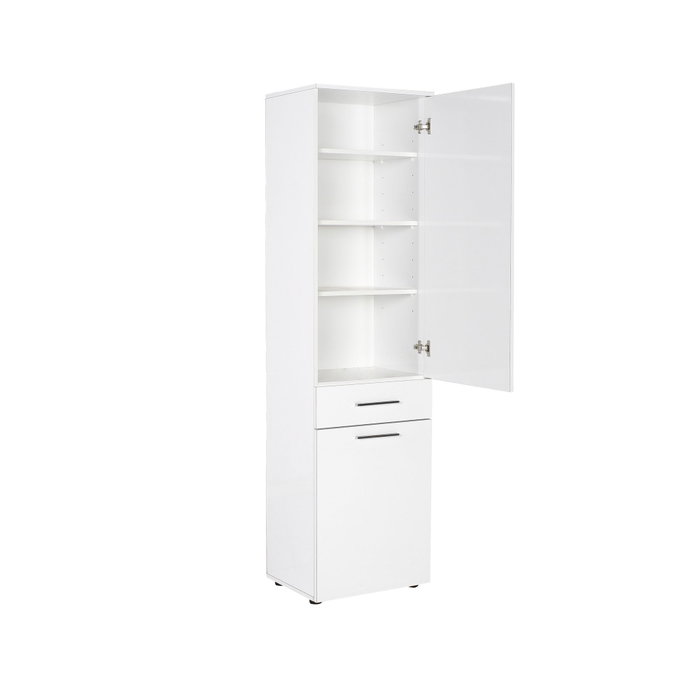 Hanah Home Armario Multiusos Blanco con Estantes y Cajón Adr-621-Pp-1